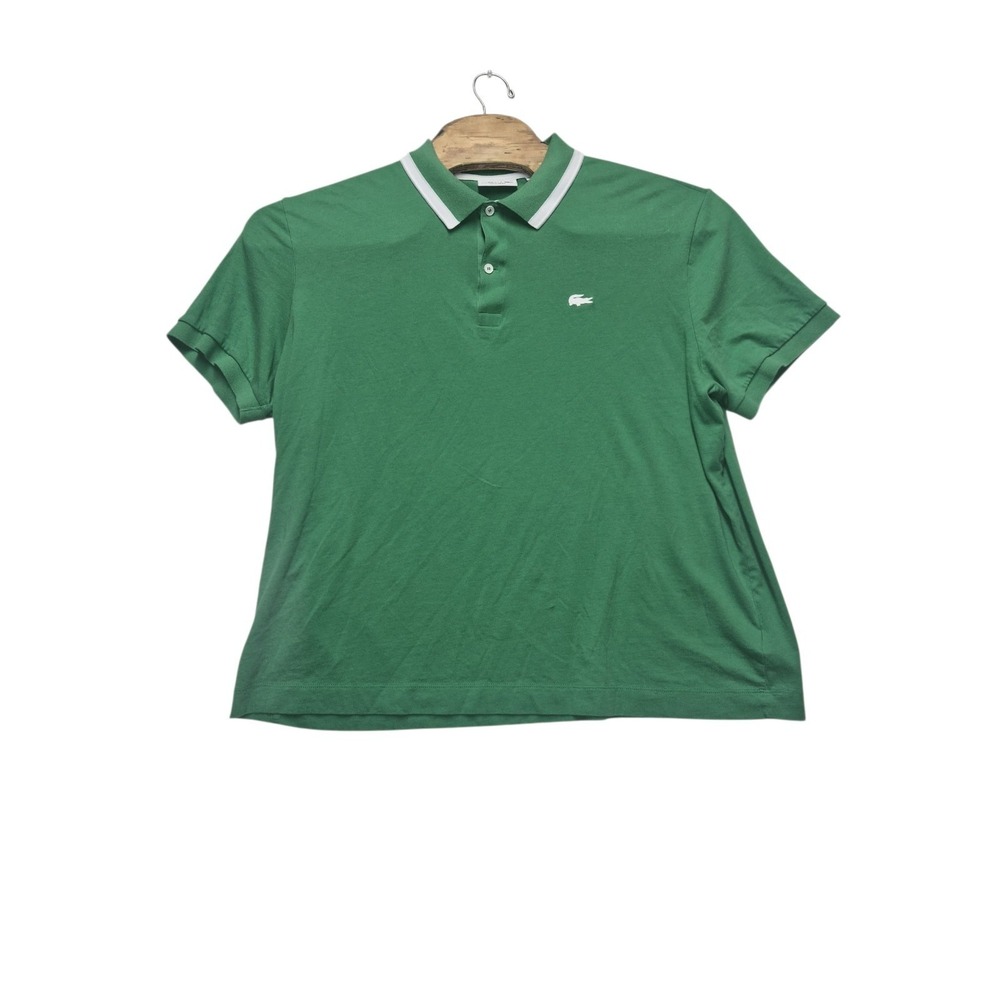 Lacoste Sport Polo Shirt Mens Adult Green Crocodile Logo Rugby Casual - Picture 3 of 6